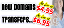 Compare and $ave! New Domains as low as $4.95/Yr!